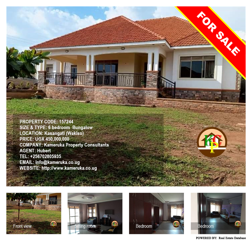 6 bedroom Bungalow  for sale in Kasangati Wakiso Uganda, code: 157244