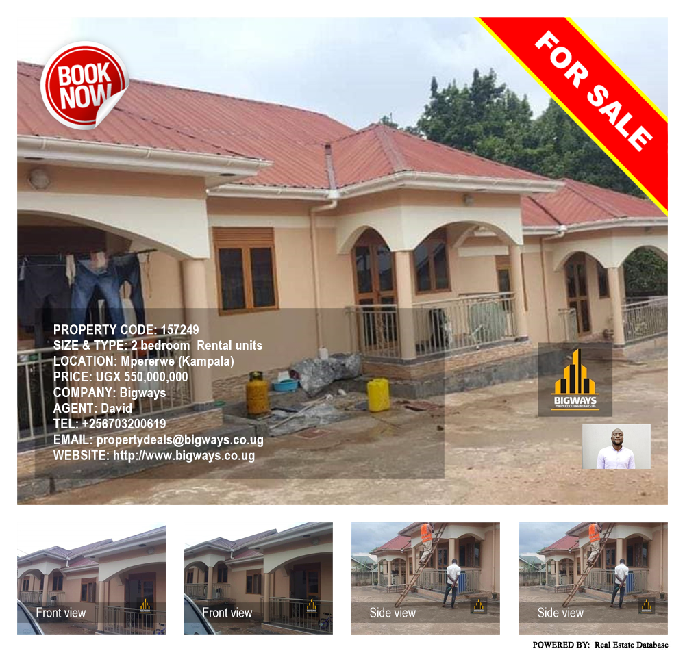 2 bedroom Rental units  for sale in Mpererwe Kampala Uganda, code: 157249