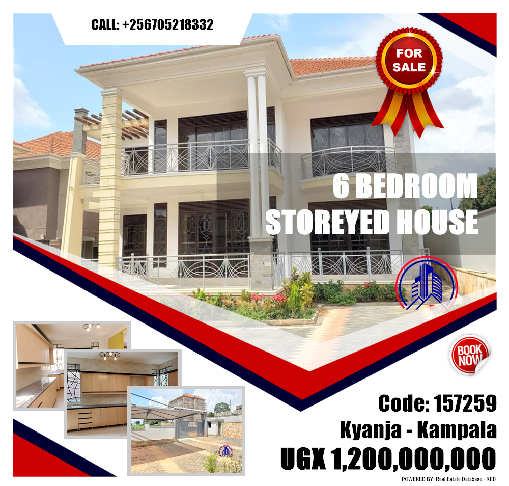 6 bedroom Storeyed house  for sale in Kyanja Kampala Uganda, code: 157259
