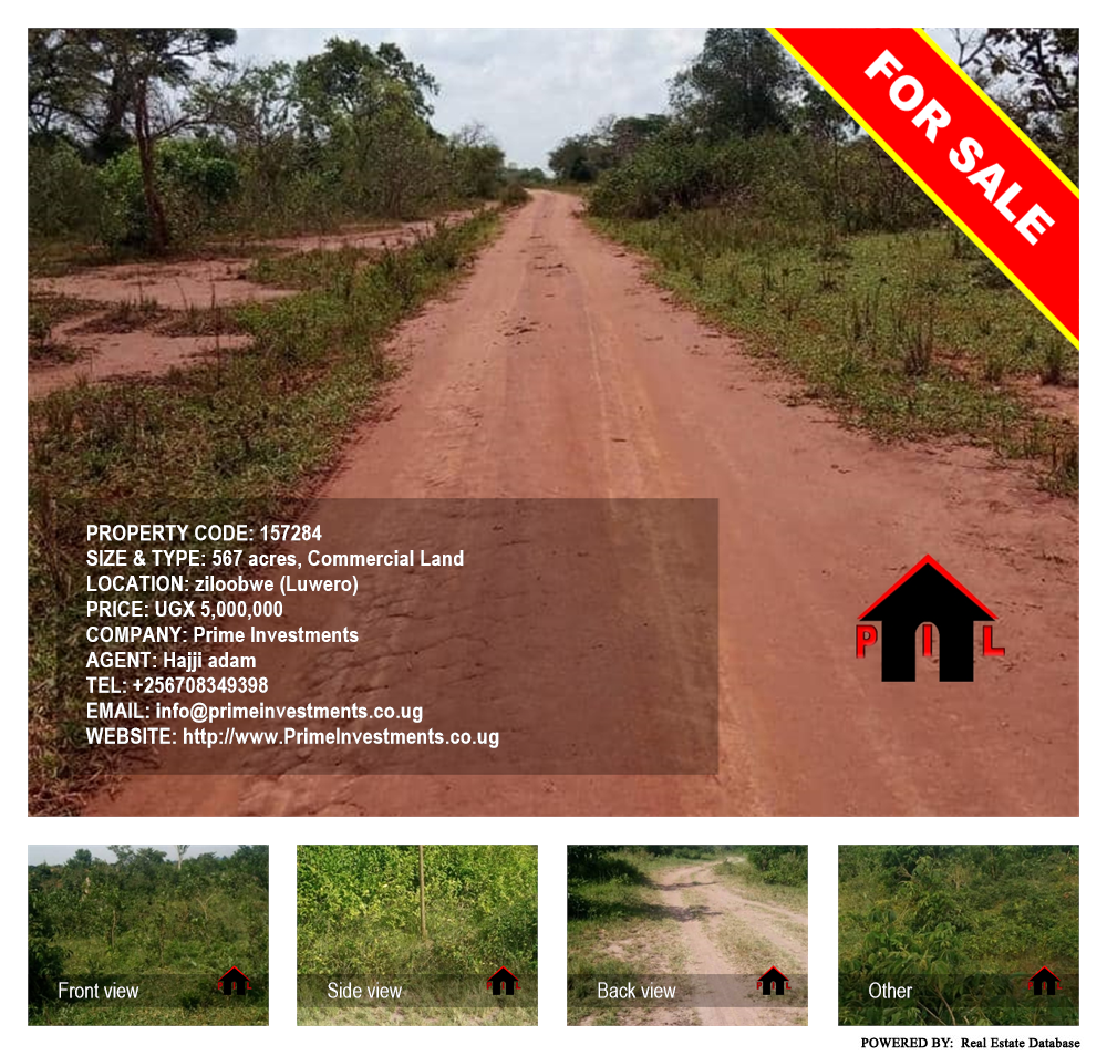 Commercial Land  for sale in Ziloobwe Luweero Uganda, code: 157284