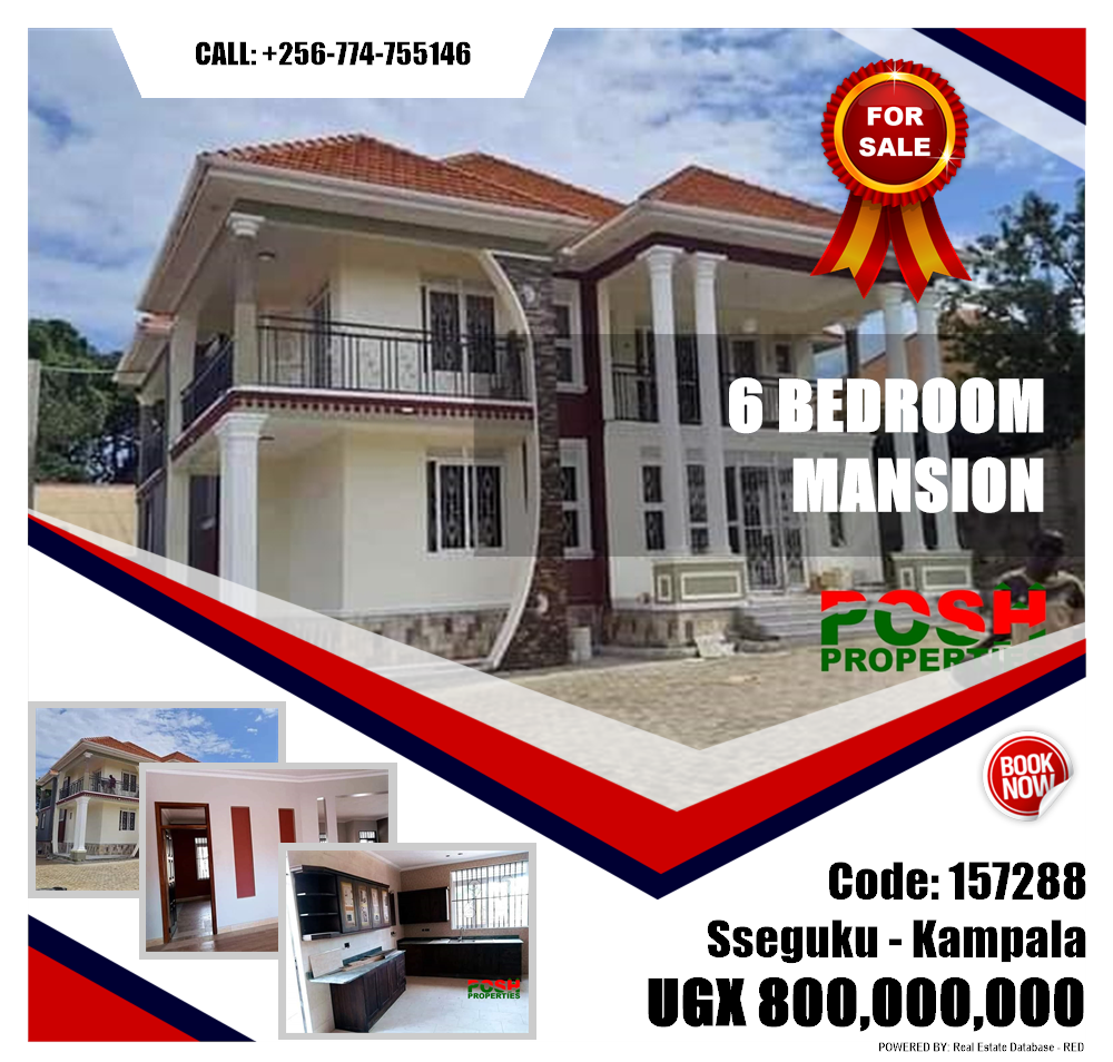 6 bedroom Mansion  for sale in Seguku Kampala Uganda, code: 157288