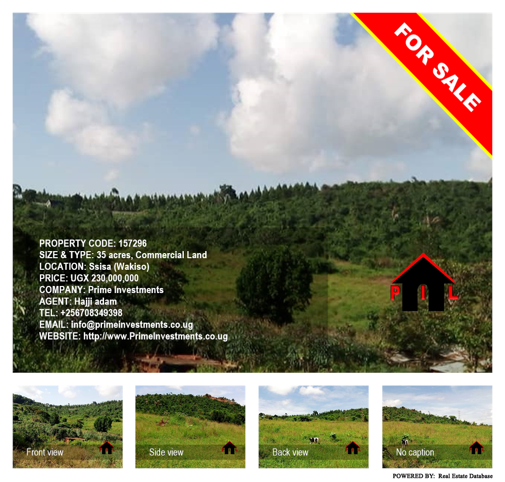 Commercial Land  for sale in Ssisa Wakiso Uganda, code: 157296