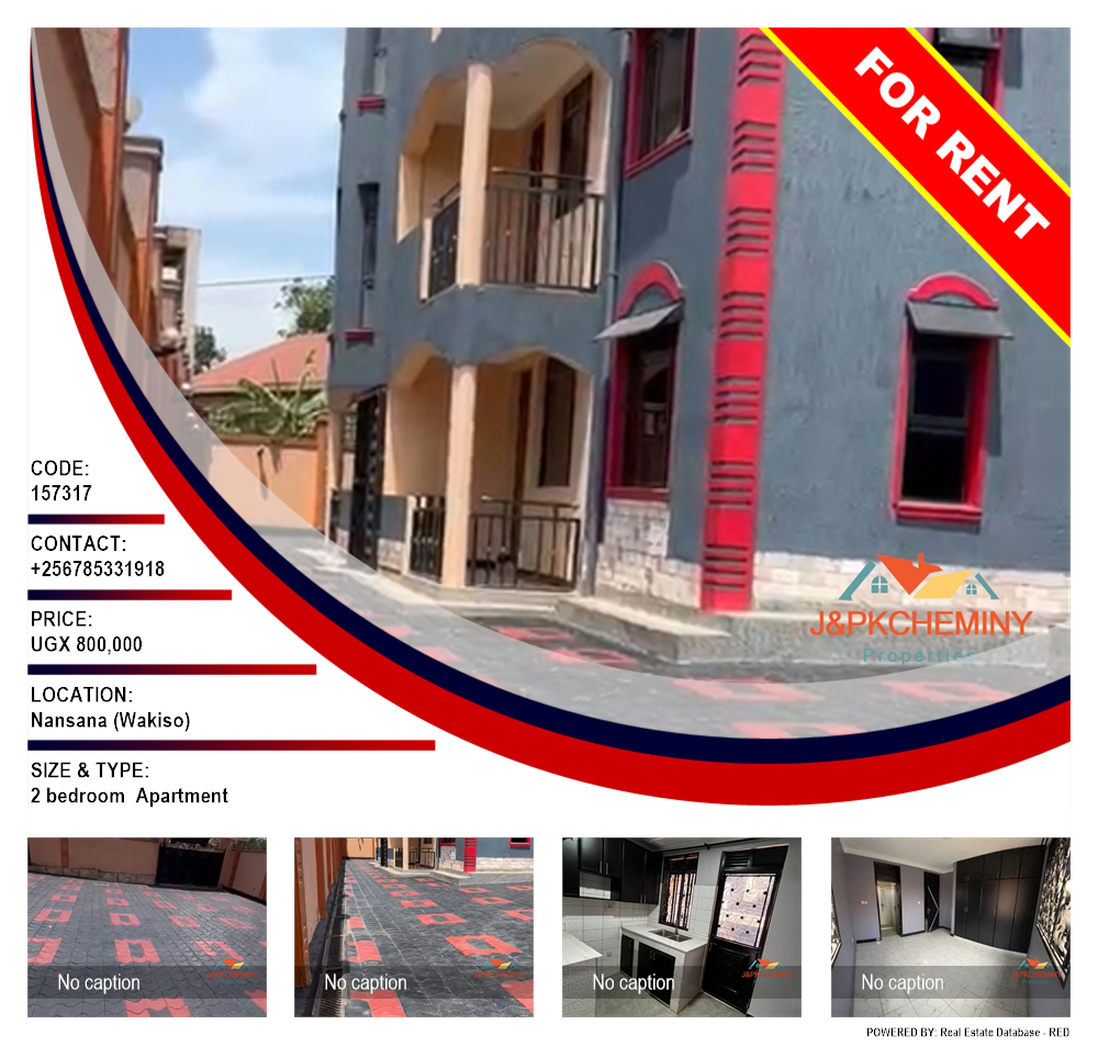 2 bedroom Apartment  for rent in Nansana Wakiso Uganda, code: 157317