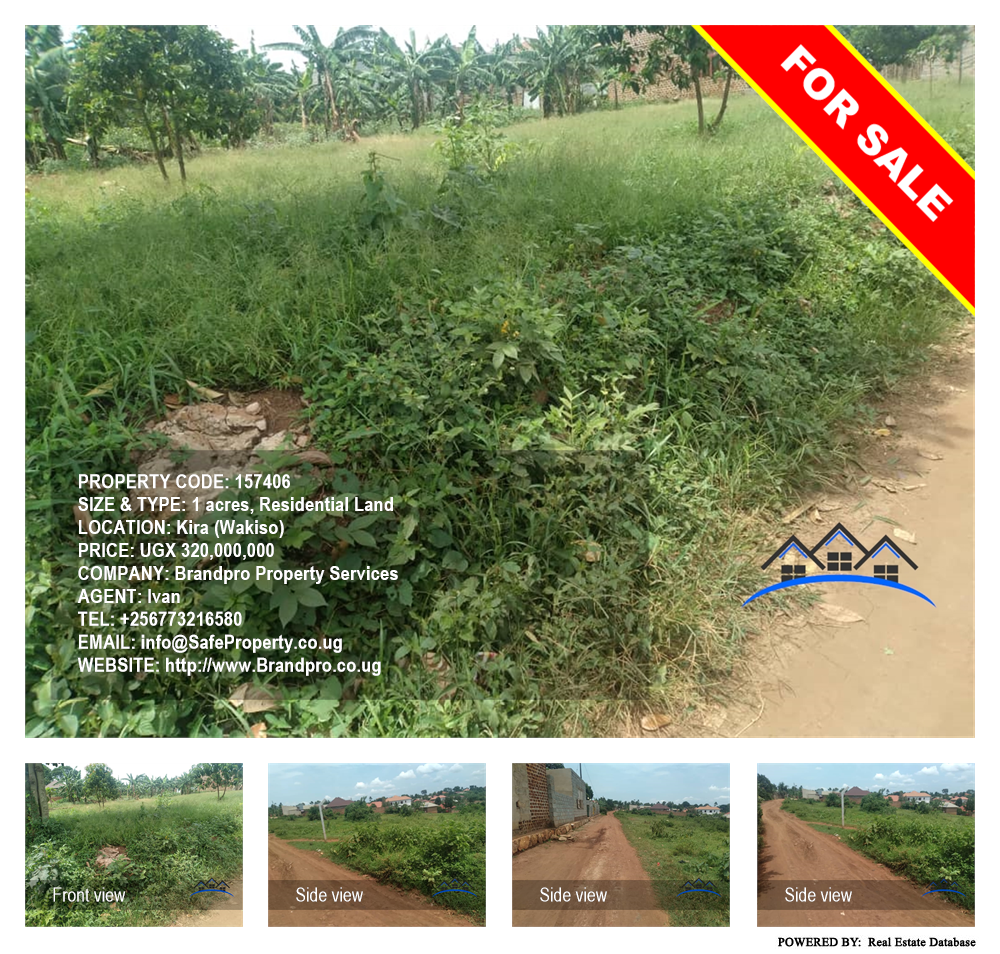 Residential Land  for sale in Kira Wakiso Uganda, code: 157406