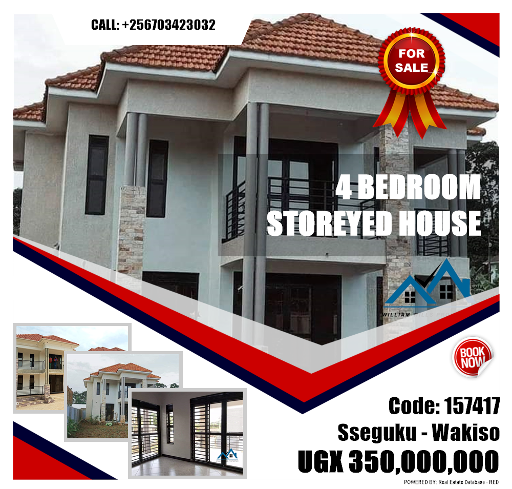 4 bedroom Storeyed house  for sale in Sseguku Wakiso Uganda, code: 157417