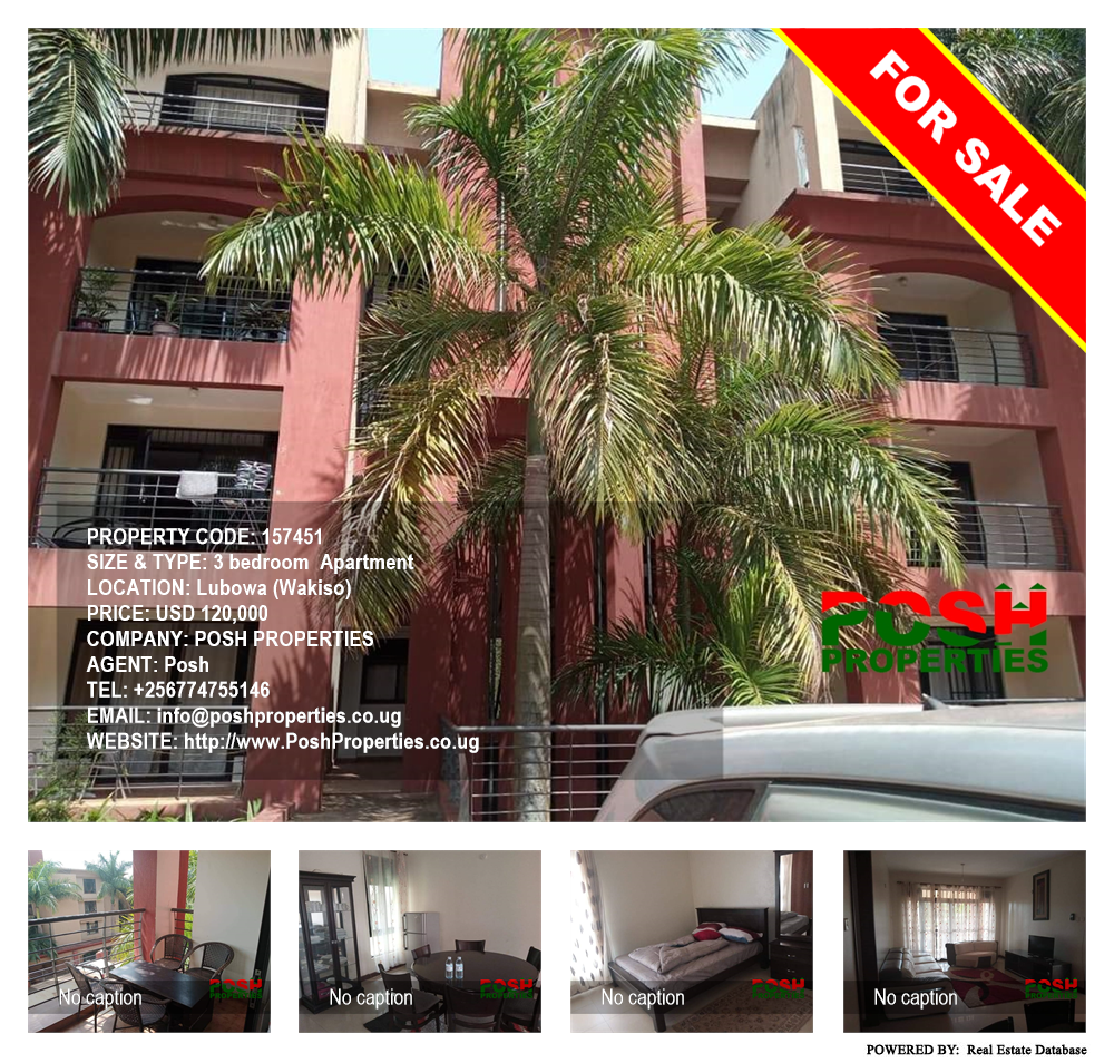 3 bedroom Apartment  for sale in Lubowa Wakiso Uganda, code: 157451