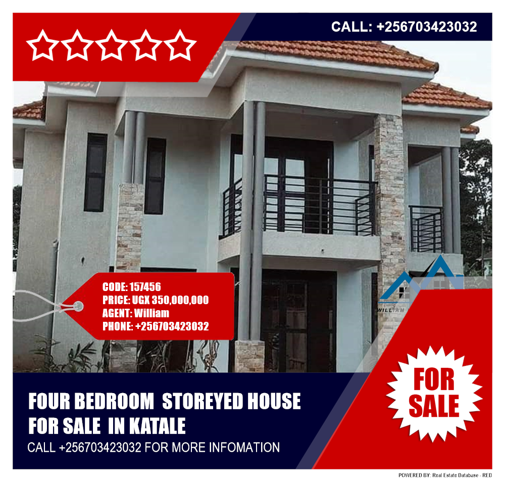 4 bedroom Storeyed house  for sale in Katale Wakiso Uganda, code: 157456