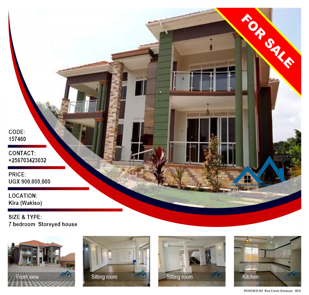 7 bedroom Storeyed house  for sale in Kira Wakiso Uganda, code: 157460