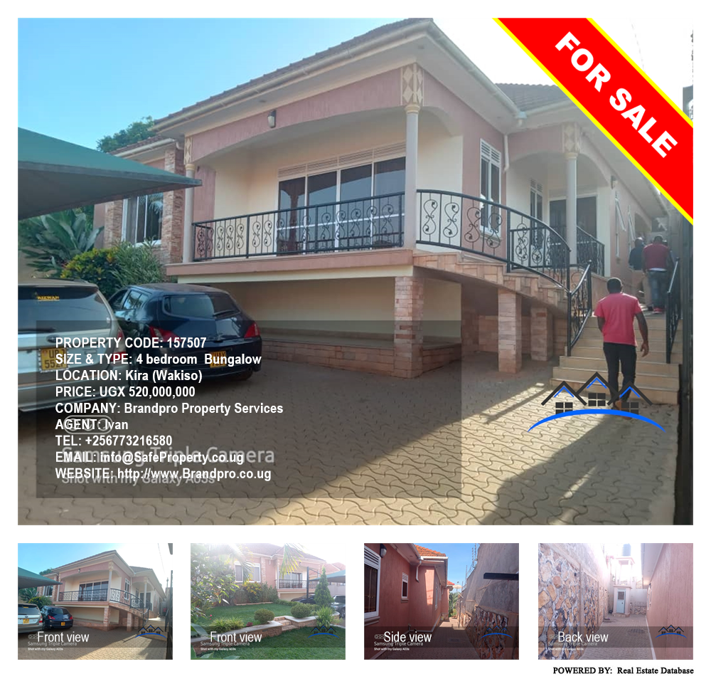 4 bedroom Bungalow  for sale in Kira Wakiso Uganda, code: 157507
