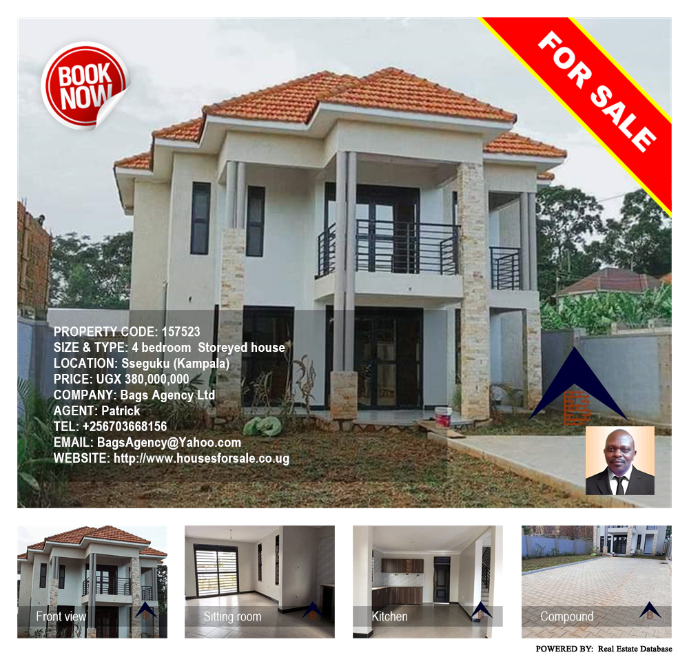 4 bedroom Storeyed house  for sale in Seguku Kampala Uganda, code: 157523