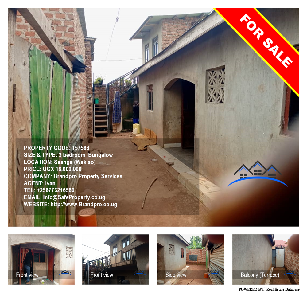 3 bedroom Bungalow  for sale in Ssanga Wakiso Uganda, code: 157566
