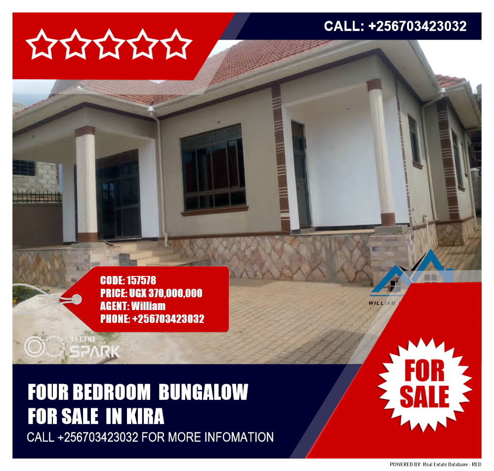 4 bedroom Bungalow  for sale in Kira Wakiso Uganda, code: 157578