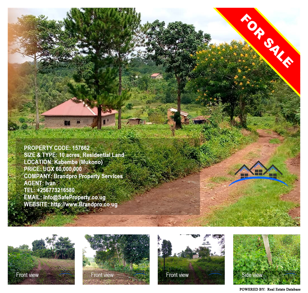 Residential Land  for sale in Kabembe Mukono Uganda, code: 157662