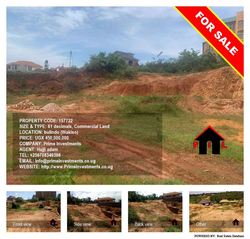 Commercial Land  for sale in Bulindo Wakiso Uganda, code: 157722