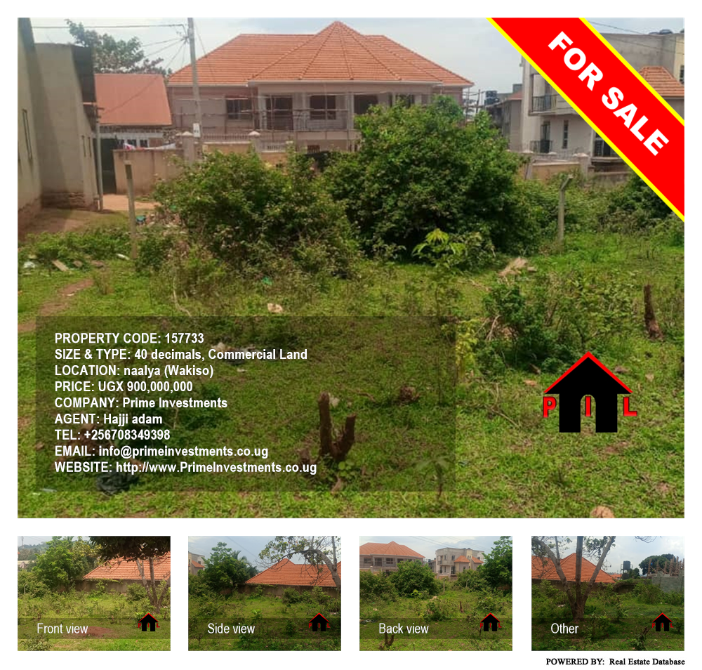 Commercial Land  for sale in Naalya Wakiso Uganda, code: 157733
