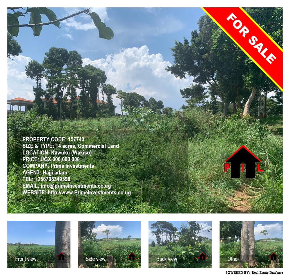 Commercial Land  for sale in Kawuku Wakiso Uganda, code: 157743