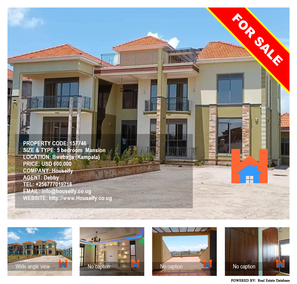 5 bedroom Mansion  for sale in Bwebajja Kampala Uganda, code: 157746