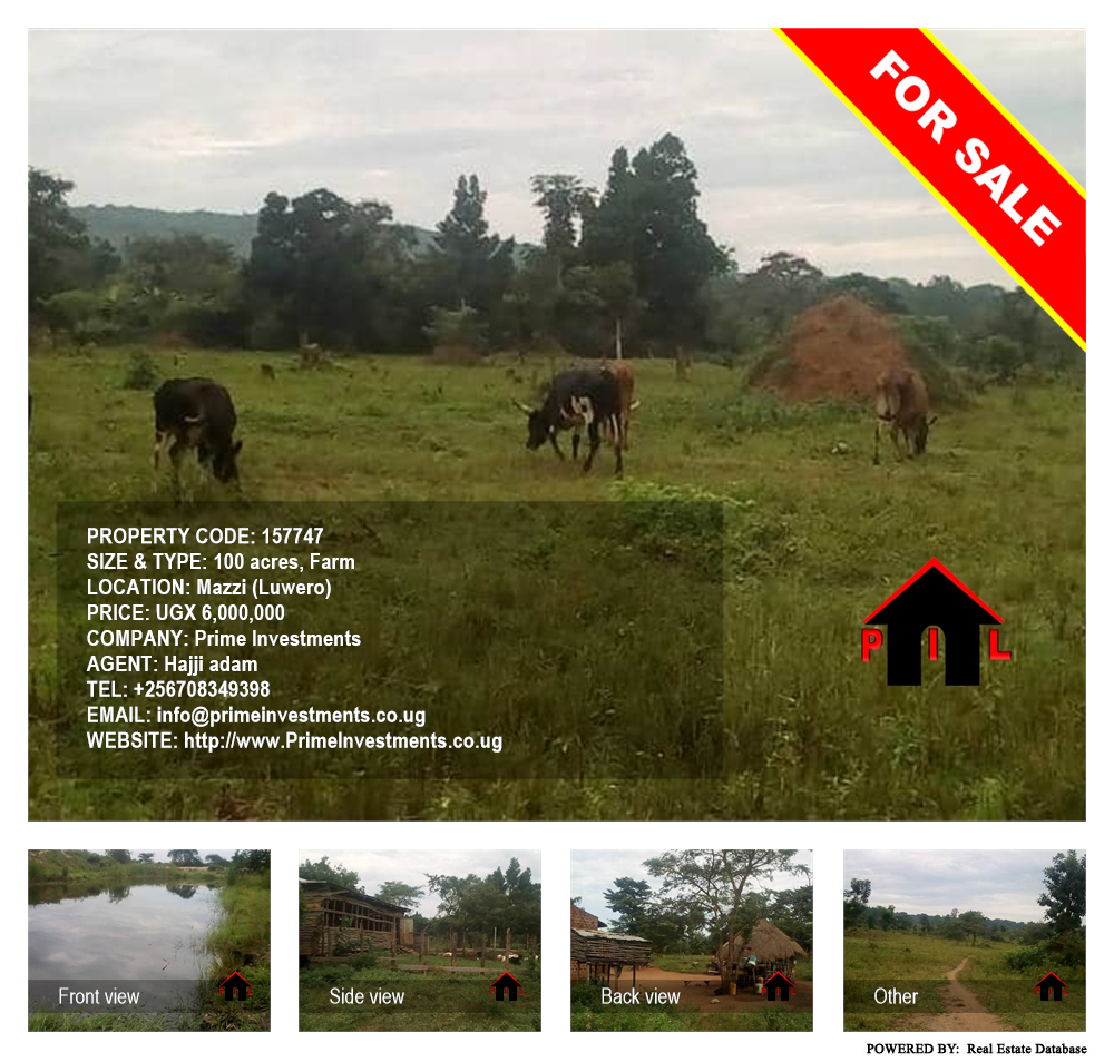 Farm  for sale in Mazzi Luweero Uganda, code: 157747