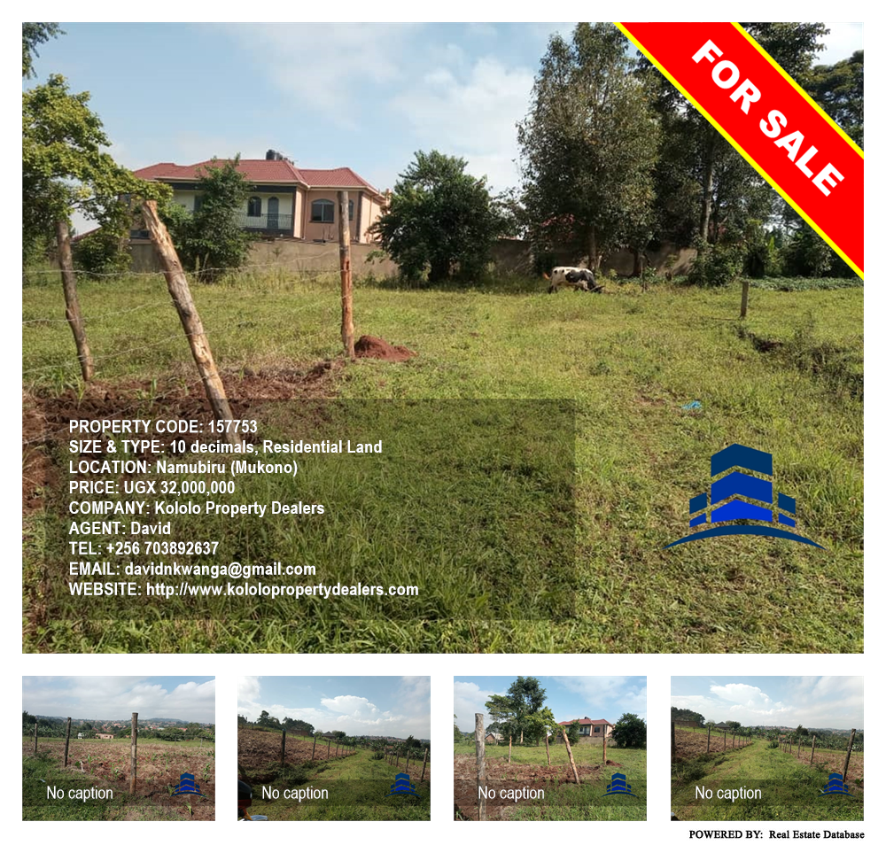 Residential Land  for sale in Namubiru Mukono Uganda, code: 157753