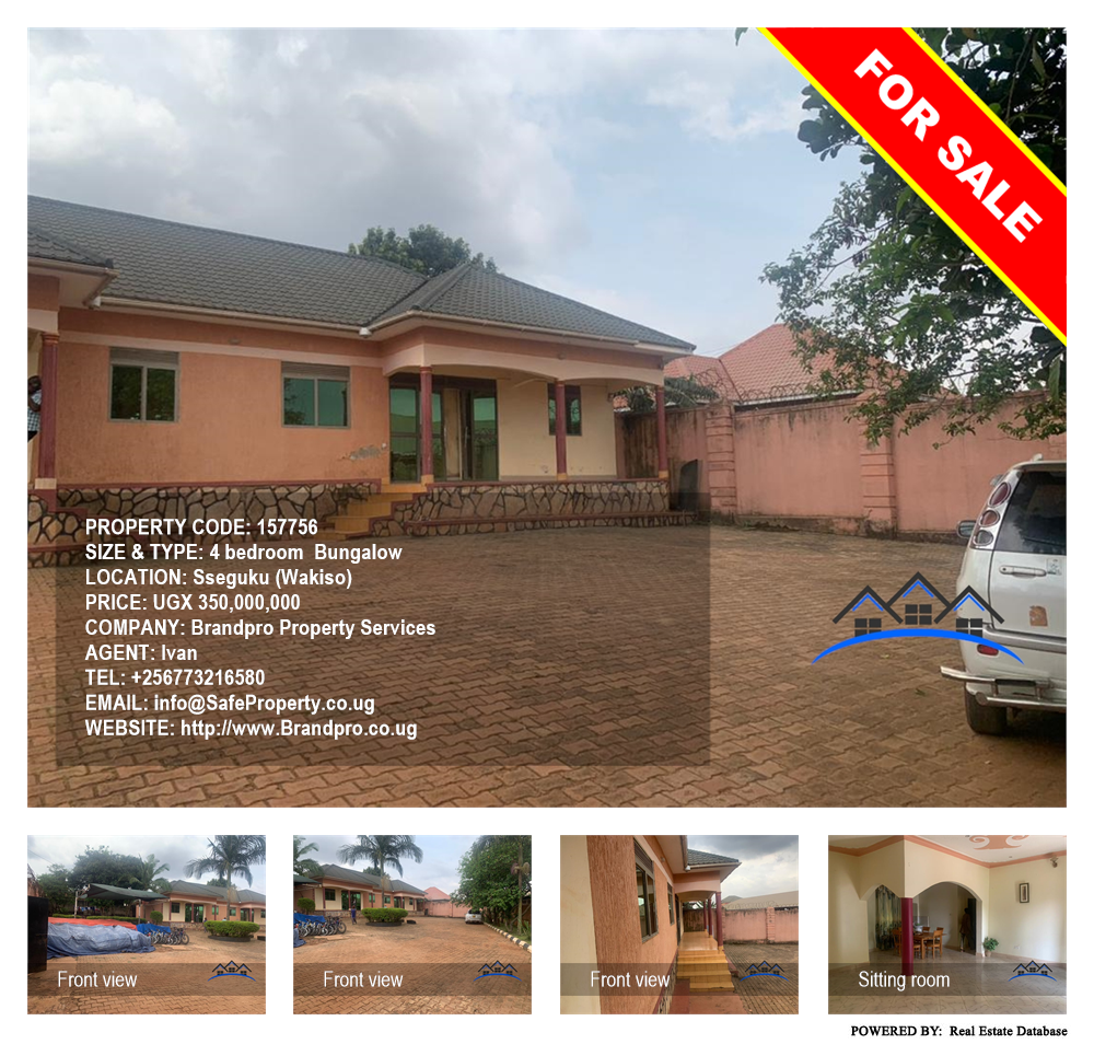 4 bedroom Bungalow  for sale in Seguku Wakiso Uganda, code: 157756