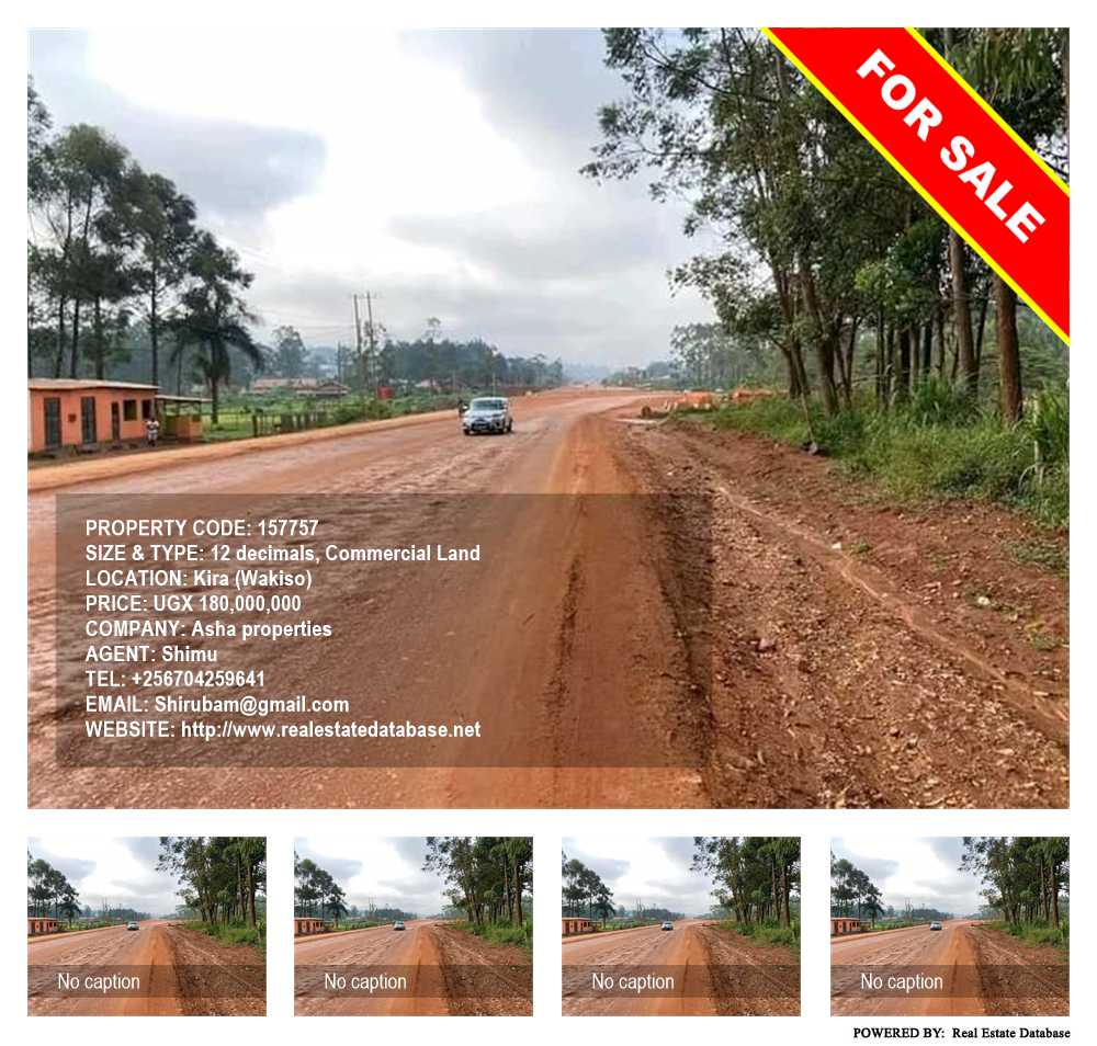 Commercial Land  for sale in Kira Wakiso Uganda, code: 157757