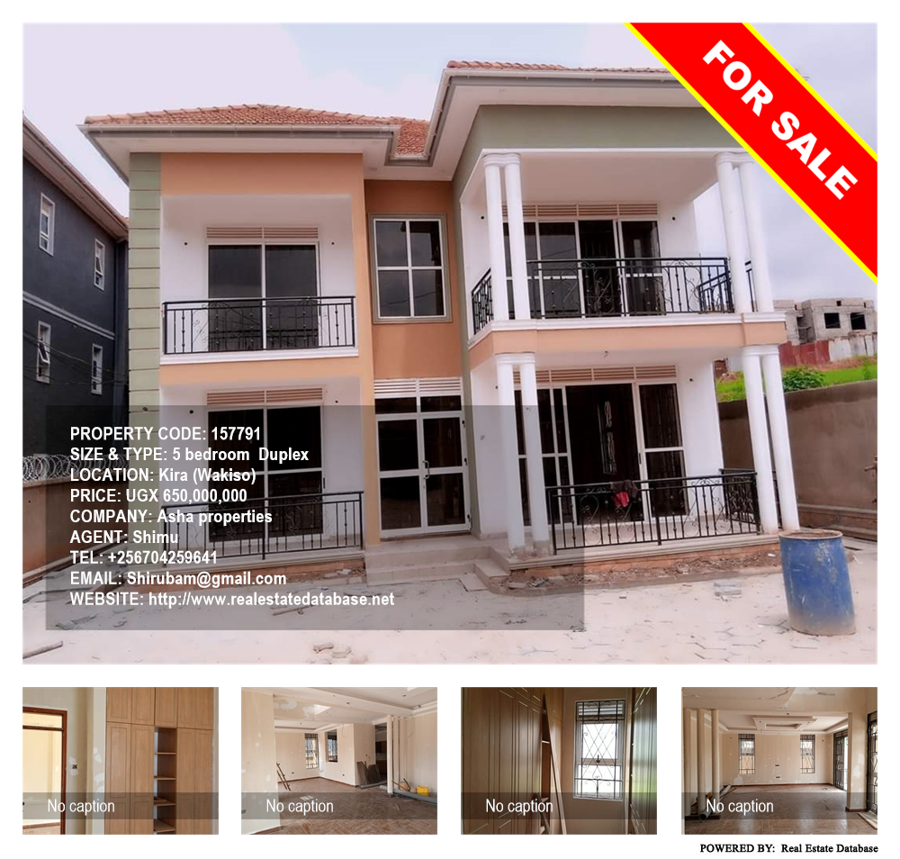 5 bedroom Duplex  for sale in Kira Wakiso Uganda, code: 157791