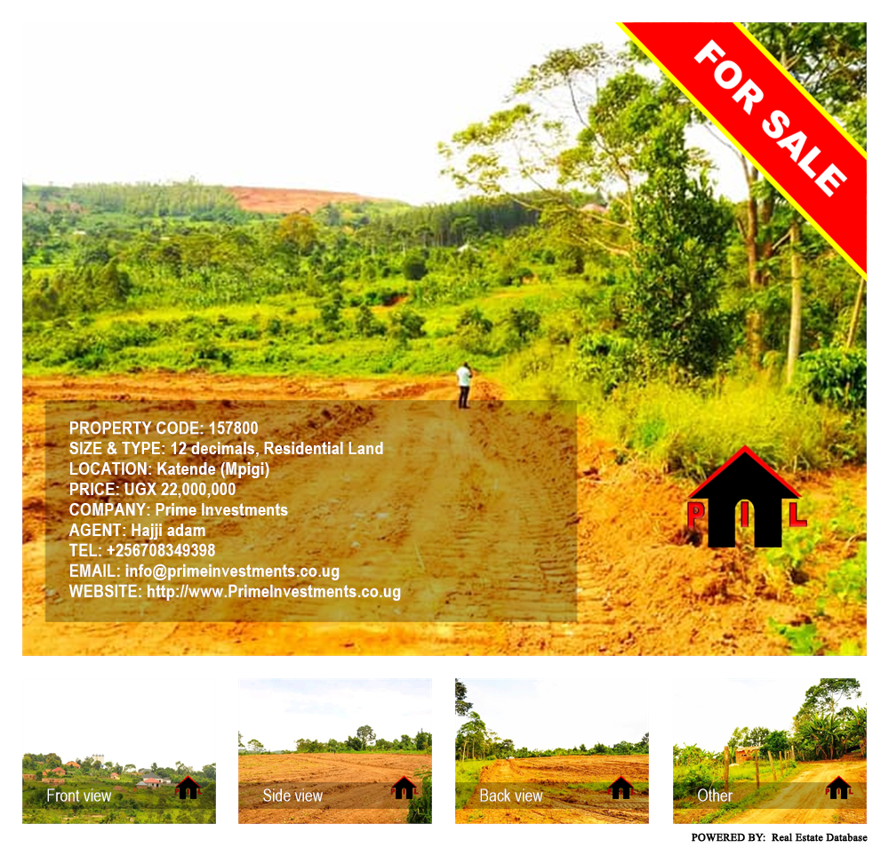Residential Land  for sale in Katende Mpigi Uganda, code: 157800