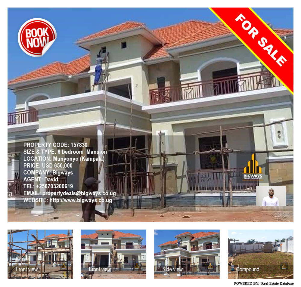 6 bedroom Mansion  for sale in Munyonyo Kampala Uganda, code: 157830