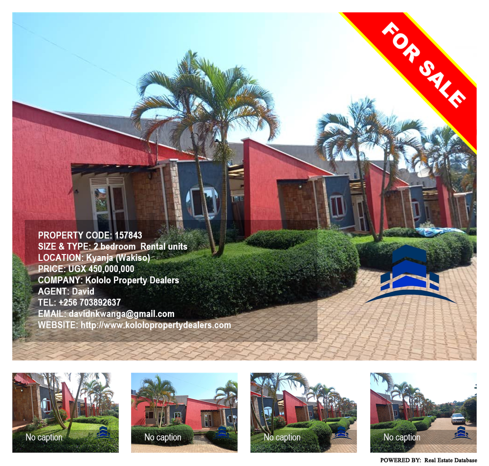 2 bedroom Rental units  for sale in Kyanja Wakiso Uganda, code: 157843