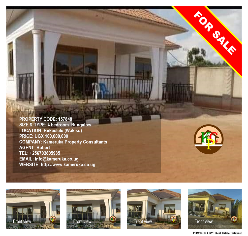 4 bedroom Bungalow  for sale in Bukeelele Wakiso Uganda, code: 157848