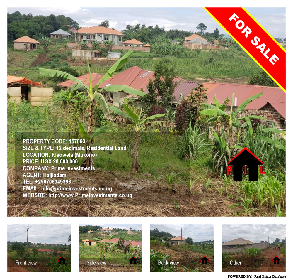 Residential Land  for sale in Kisowela Mukono Uganda, code: 157863