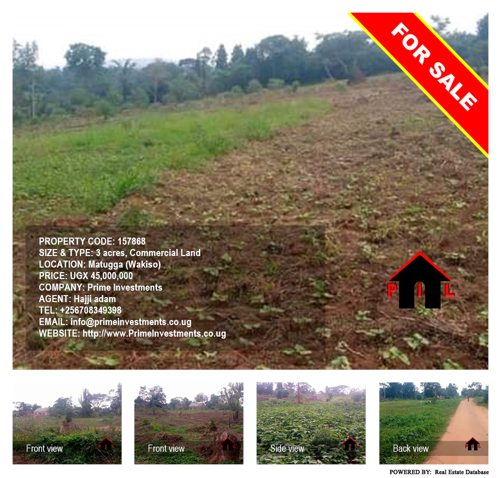 Commercial Land  for sale in Matugga Wakiso Uganda, code: 157868