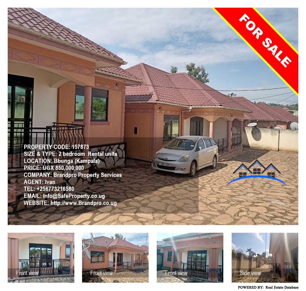 2 bedroom Rental units  for sale in Bbunga Kampala Uganda, code: 157873