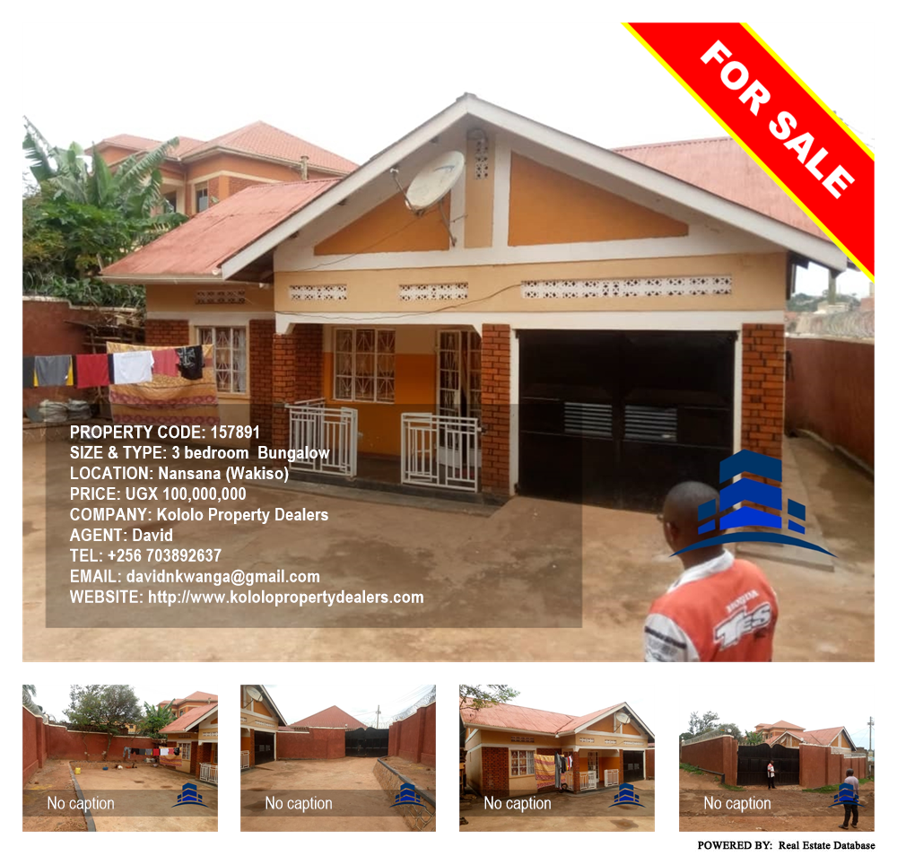 3 bedroom Bungalow  for sale in Nansana Wakiso Uganda, code: 157891
