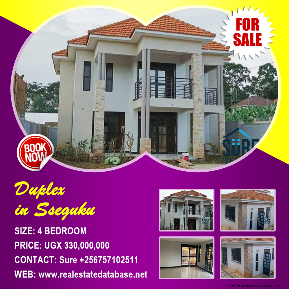 4 bedroom Duplex  for sale in Sseguku Kampala Uganda, code: 157944