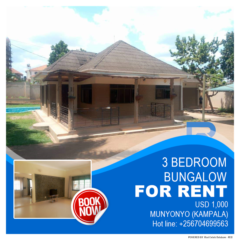 3 bedroom Bungalow  for rent in Munyonyo Kampala Uganda, code: 157949
