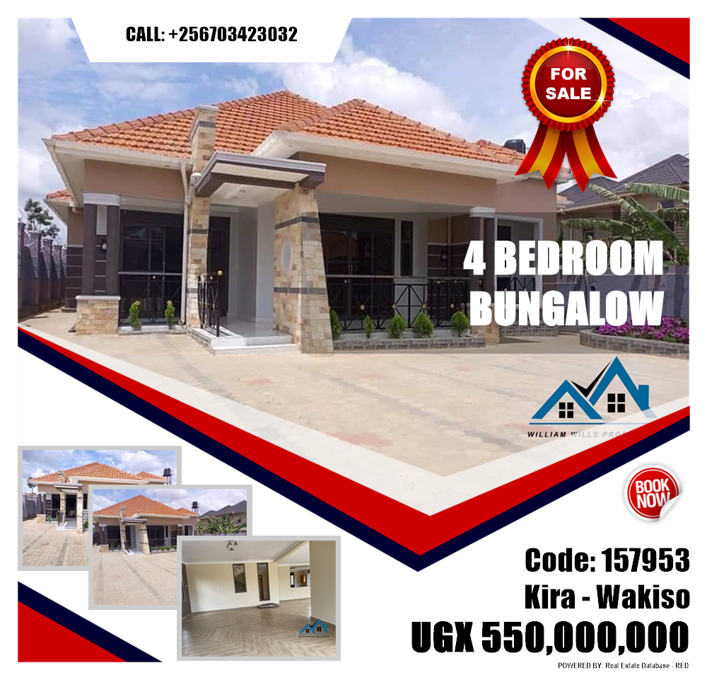4 bedroom Bungalow  for sale in Kira Wakiso Uganda, code: 157953