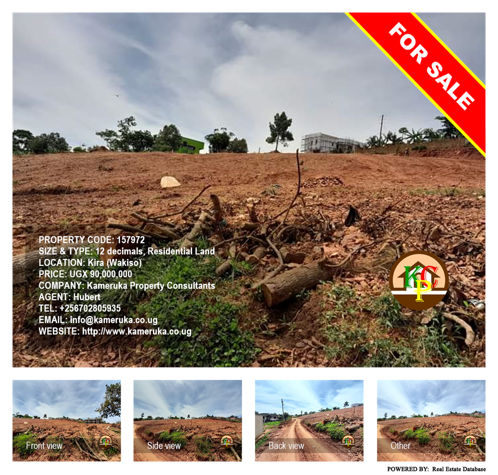 Residential Land  for sale in Kira Wakiso Uganda, code: 157972