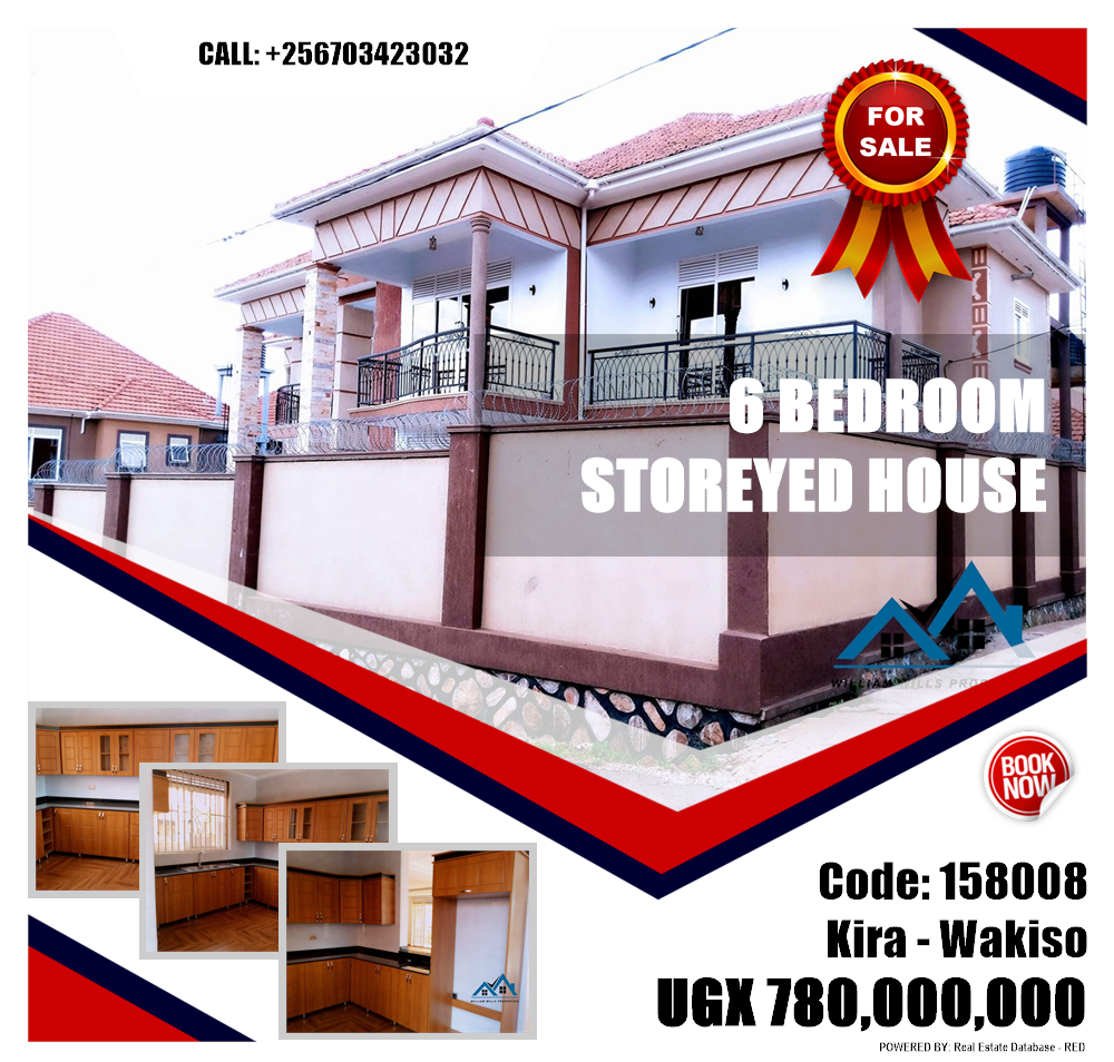 6 bedroom Storeyed house  for sale in Kira Wakiso Uganda, code: 158008