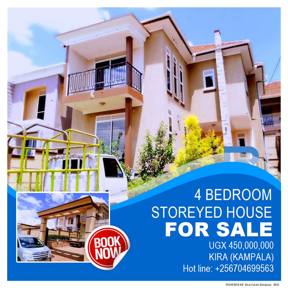 4 bedroom Storeyed house  for sale in Kira Kampala Uganda, code: 158013