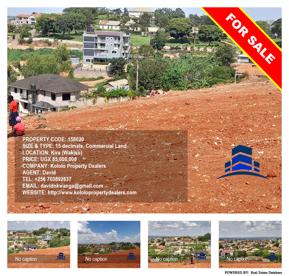Commercial Land  for sale in Kira Wakiso Uganda, code: 158020