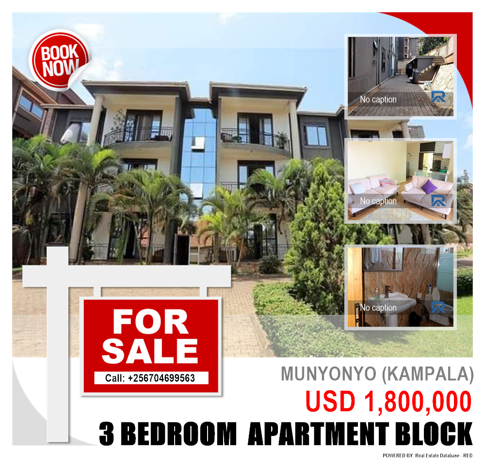 3 bedroom Apartment block  for sale in Munyonyo Kampala Uganda, code: 158035