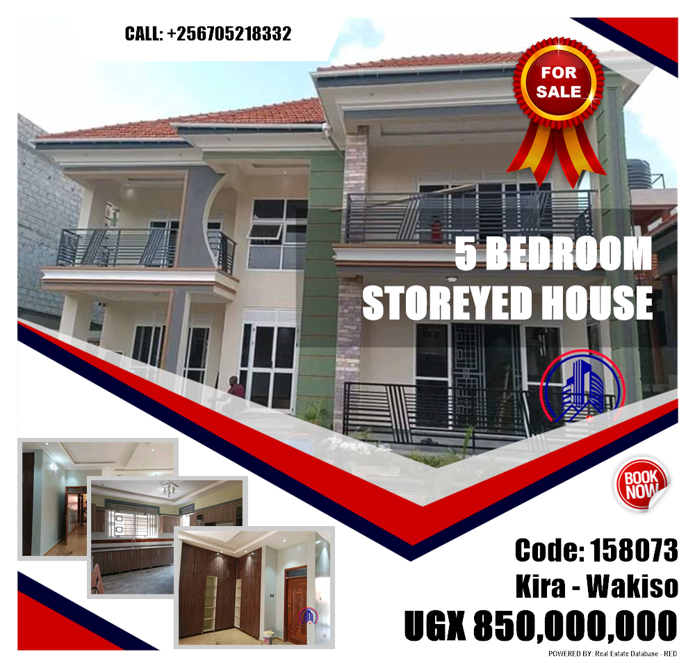 5 bedroom Storeyed house  for sale in Kira Wakiso Uganda, code: 158073