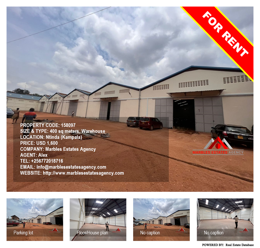 Warehouse  for rent in Ntinda Kampala Uganda, code: 158097