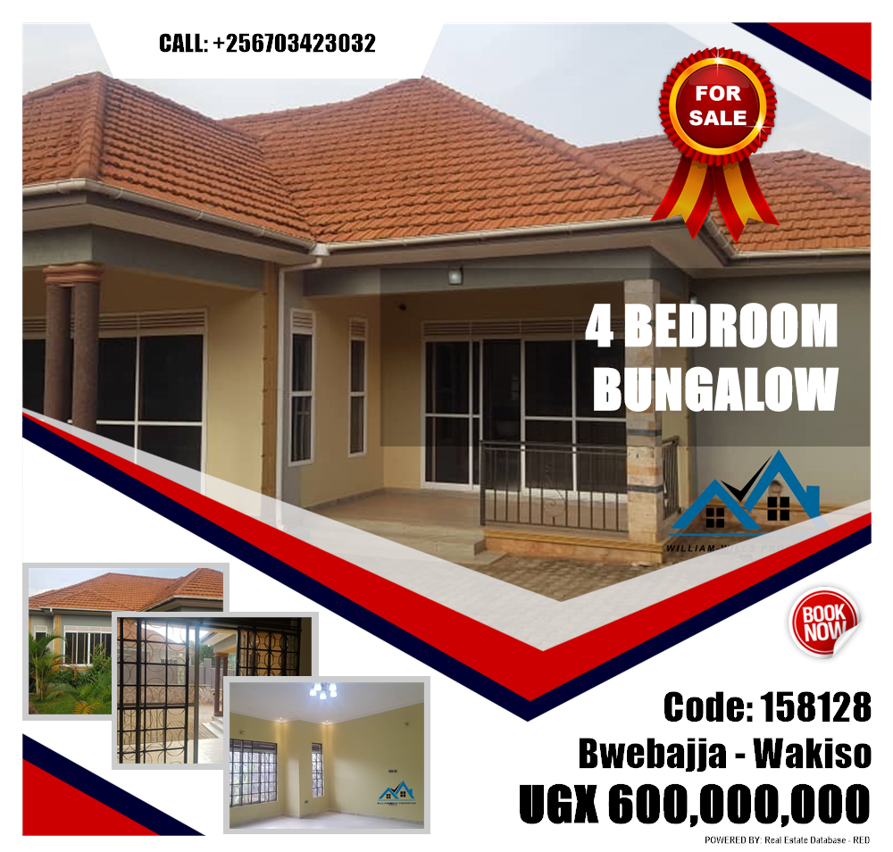 4 bedroom Bungalow  for sale in Bwebajja Wakiso Uganda, code: 158128