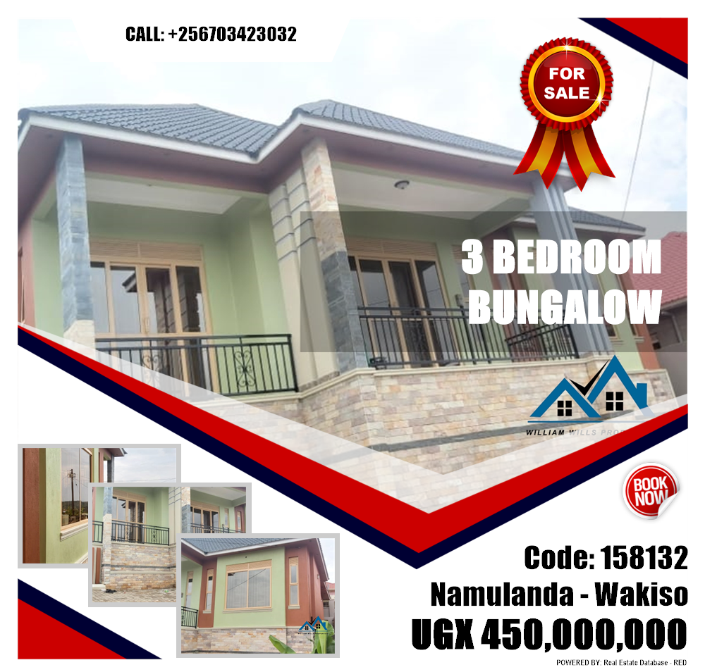 3 bedroom Bungalow  for sale in Namulanda Wakiso Uganda, code: 158132