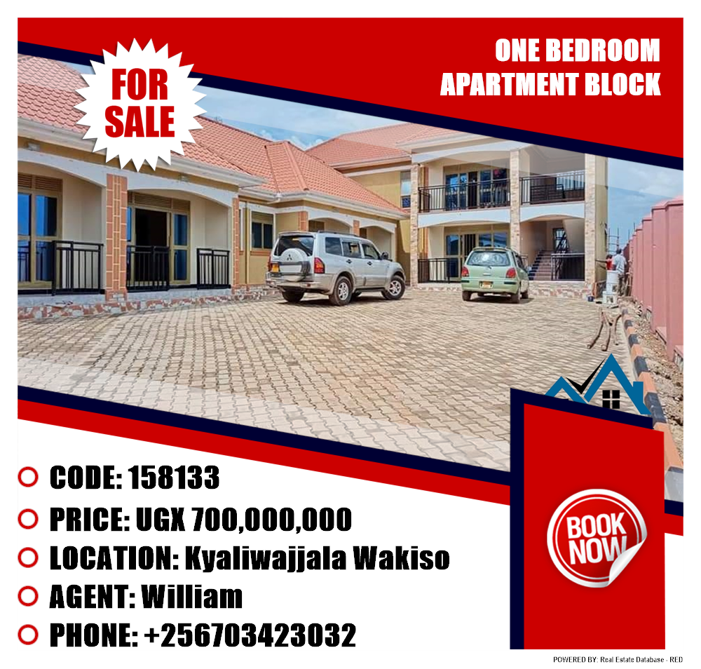 1 bedroom Apartment block  for sale in Kyaliwajjala Wakiso Uganda, code: 158133