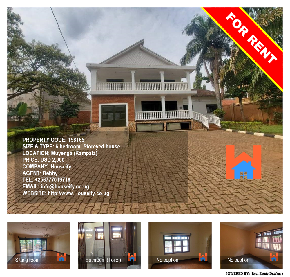 6 bedroom Storeyed house  for rent in Muyenga Kampala Uganda, code: 158165