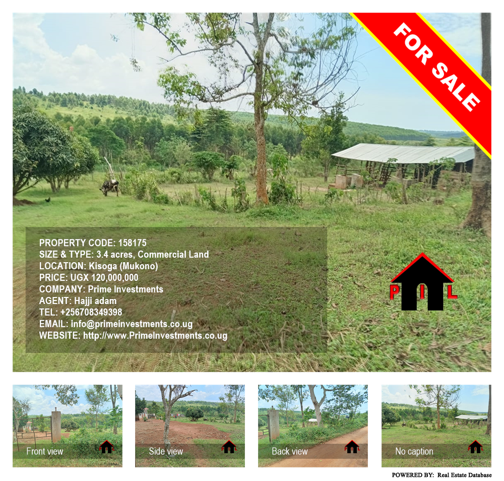 Commercial Land  for sale in Kisoga Mukono Uganda, code: 158175