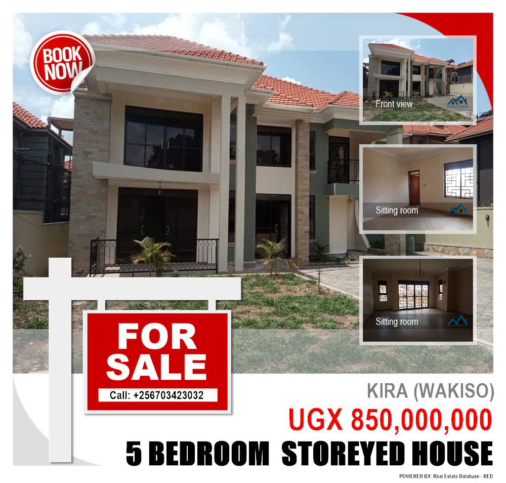 5 bedroom Storeyed house  for sale in Kira Wakiso Uganda, code: 158177